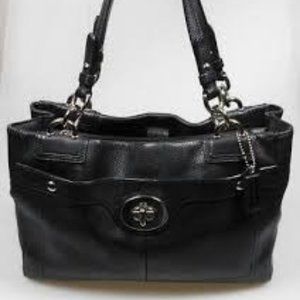 Coach Black Leather Satchel